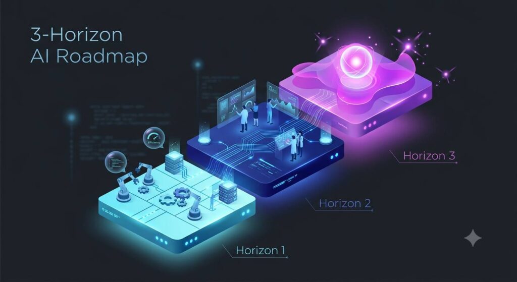 The 3-horizon AI roadmap framework